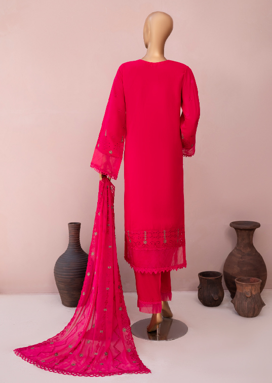 AGHA NOOR 3-Piece Stitched Chikankari Lawn Suit - Image 2