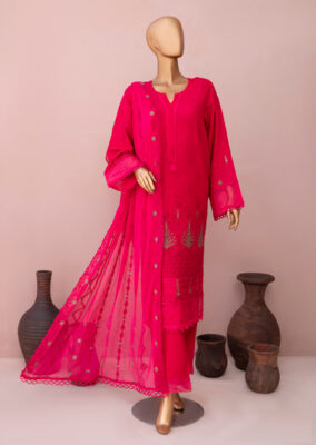 AGHA NOOR 3-Piece Stitched Chikankari Lawn Suit