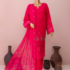 AGHA NOOR 3-Piece Stitched Chikankari Lawn Suit