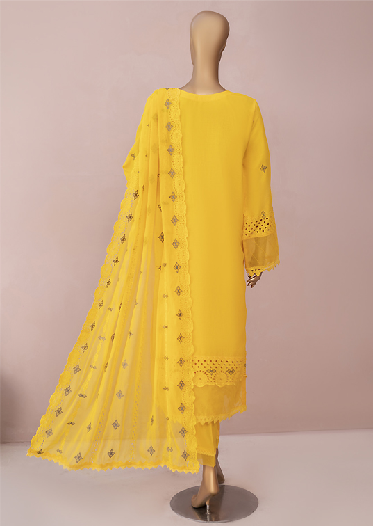 AGHA NOOR 3-Piece Stitched Chikankari Lawn Suit - Image 2