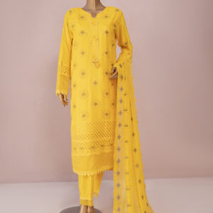 AGHA NOOR 3-Piece Stitched Chikankari Lawn Suit
